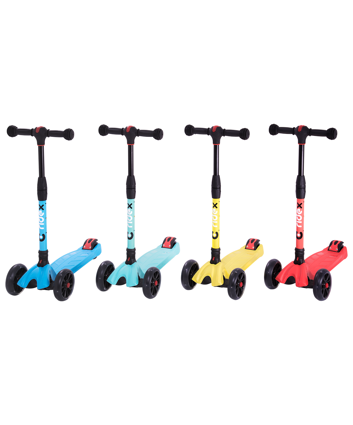 Самокат 3-колесный Stark 3D, 135/90 мм, желтый