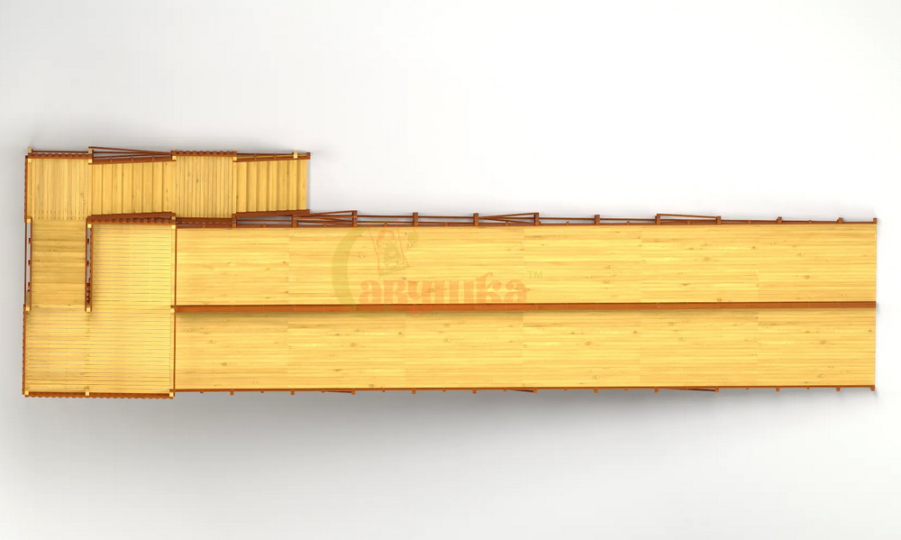 Зимняя горка Савушка ЗИМА 12 (скат 18 м)