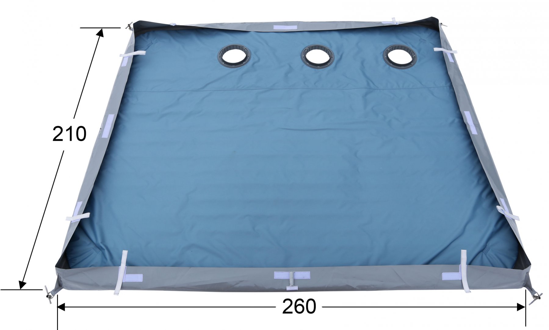 Дно гидро-термоизоляционное ЛОТОС Куб 4 (260х210) с отверстиями под лунки