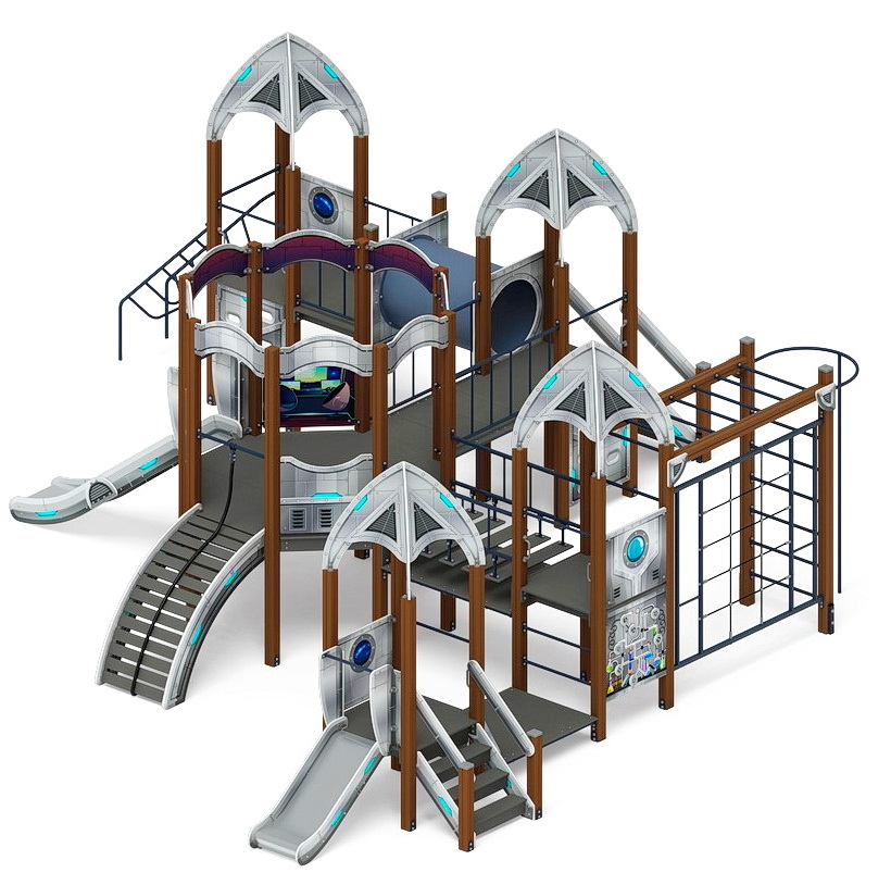 КОСМОПОРТ детский игровой комплекс ДИК 2.14.03-01 (H=750, H=1200)