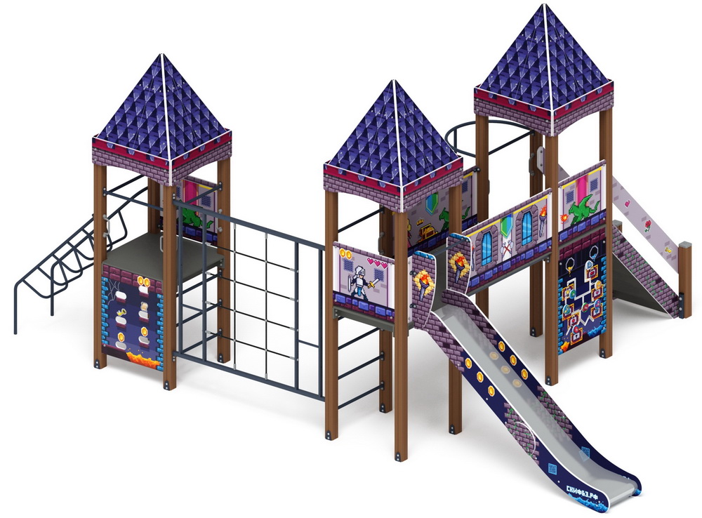 ЗАМОК детский игровой комплекс ДИК 2.18.05-03 (H=1500)