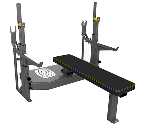 A3146 Скамья-стойка домкратная для жима лежа со страховочными упорами