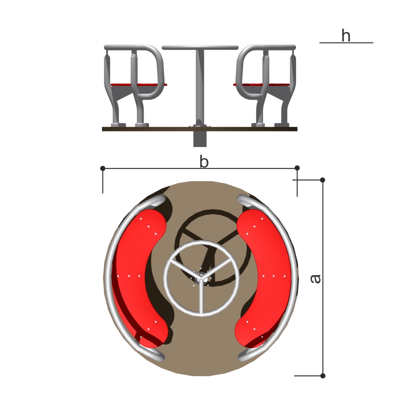 Карусель Romana 108.27.02 сине/желтая