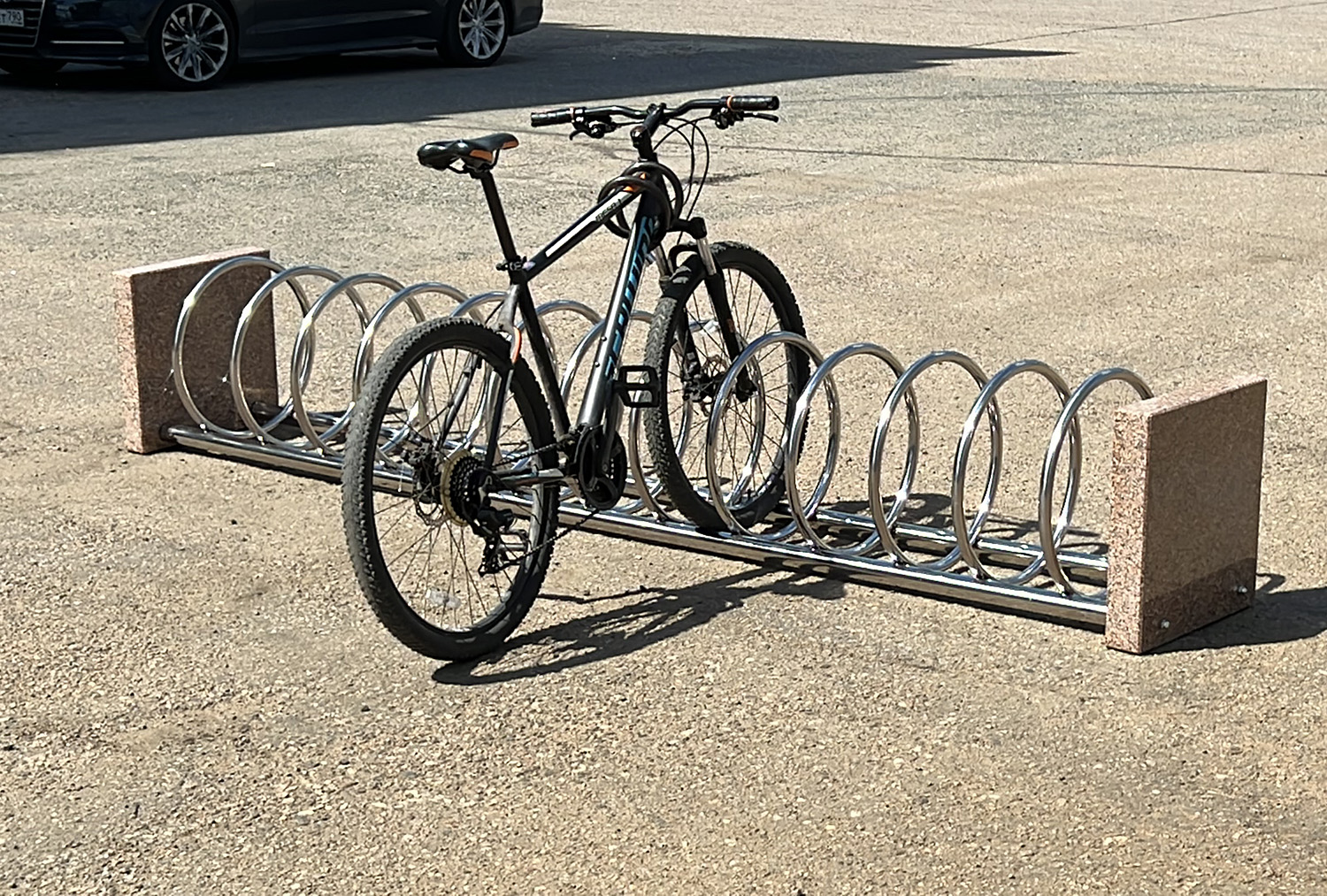 Велопарковка Air Gym Спираль + гранит