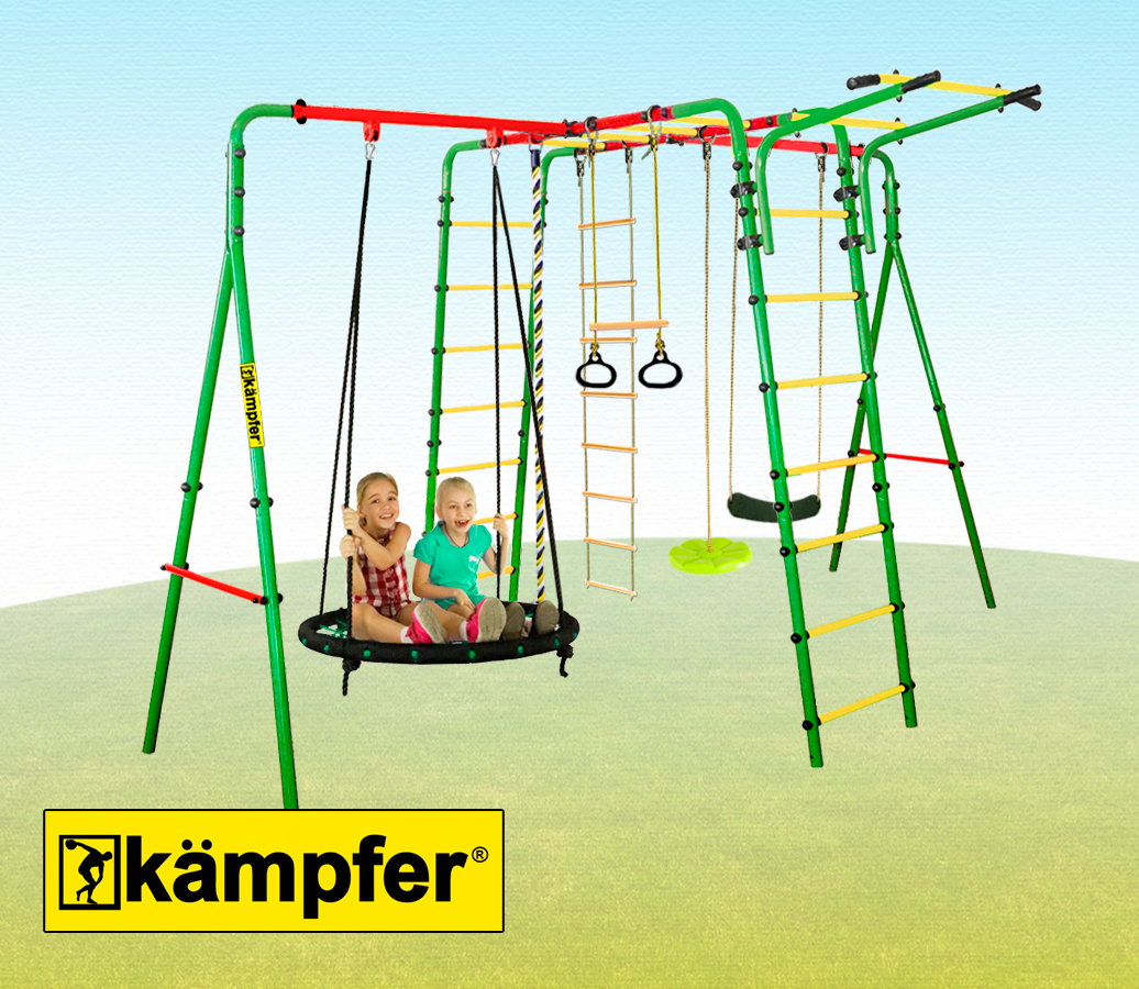 Спортивно-игровой комплекс Kampfer Wunder (Гнездо большое зеленое (зеленая лиана))