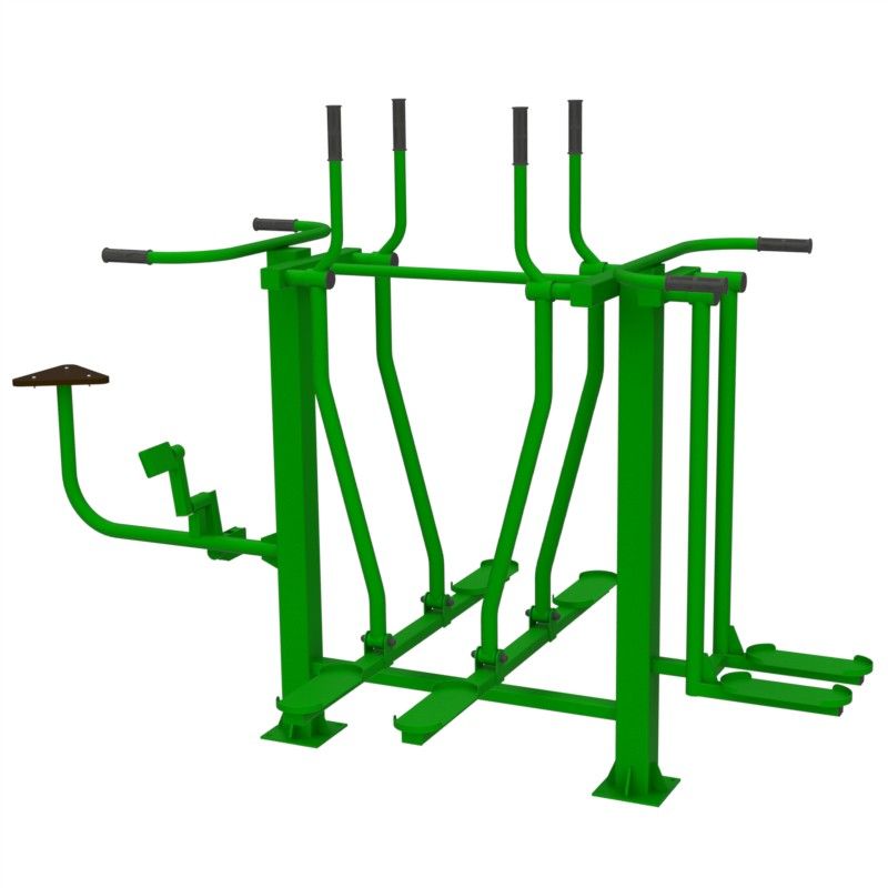 Уличный тренажер Лыжники + Велосипед + Разведение ног  Air-Gym YT35