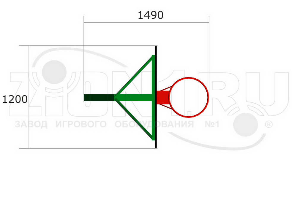 Стойка баскетбольная ZION М1 (СЭ029)