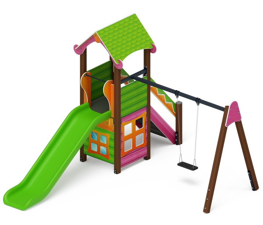 ЛУКОМОРЬЕ детский игровой комплекс ДИК 2.25.02-01 (H=1200)