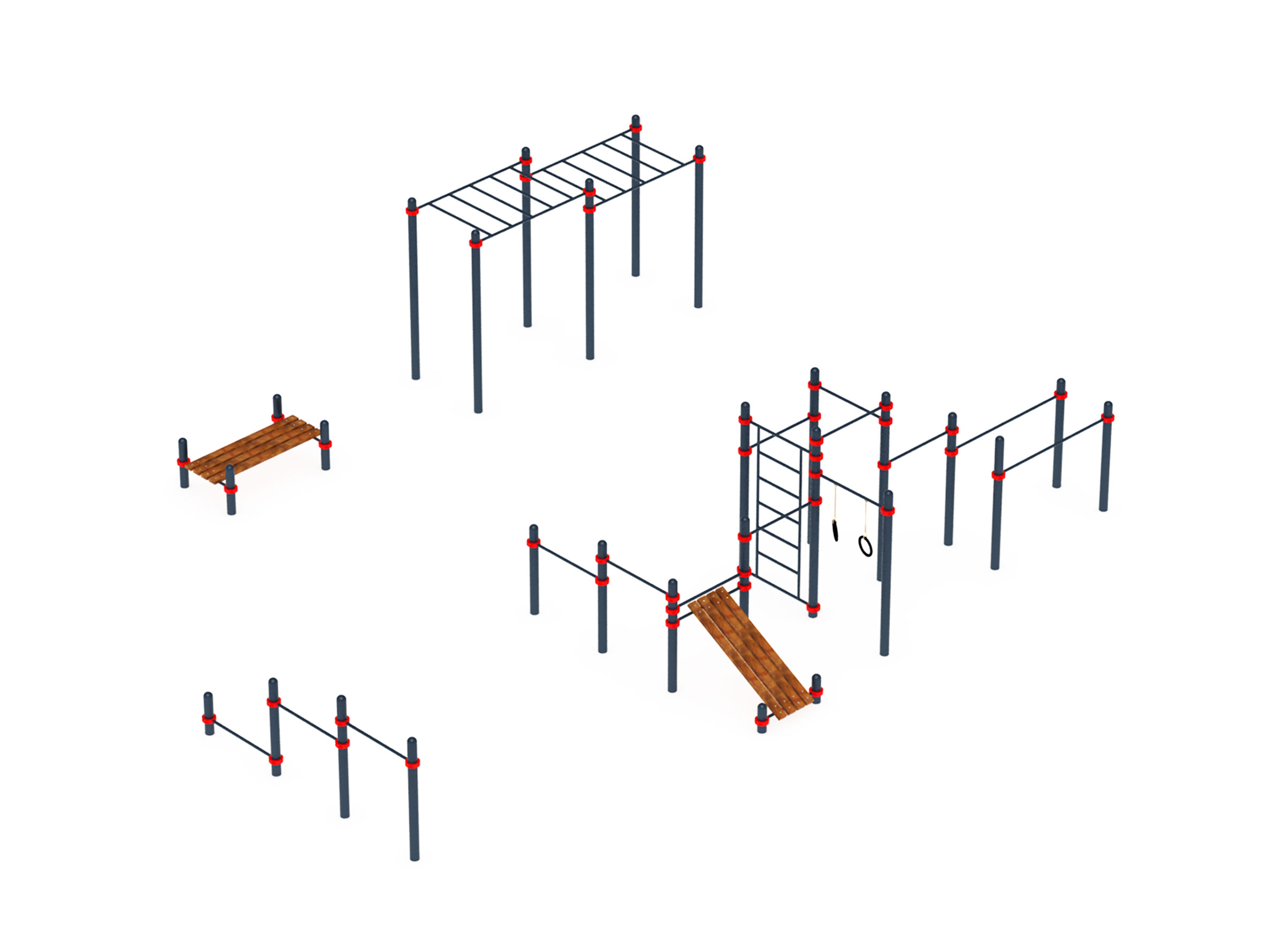 Уличный атлетический комплекс ВОРКАУТ 35 (108)