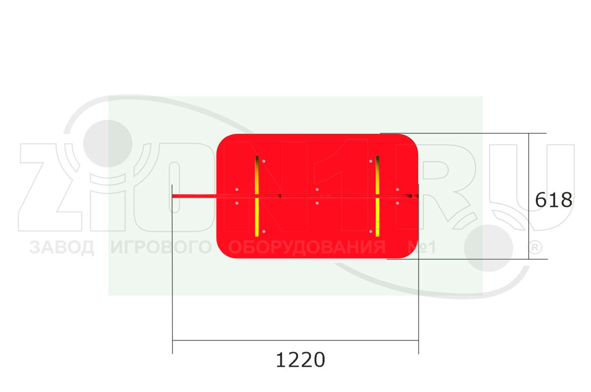 Скамейка детская ZION Паровозик У1 (СП221)