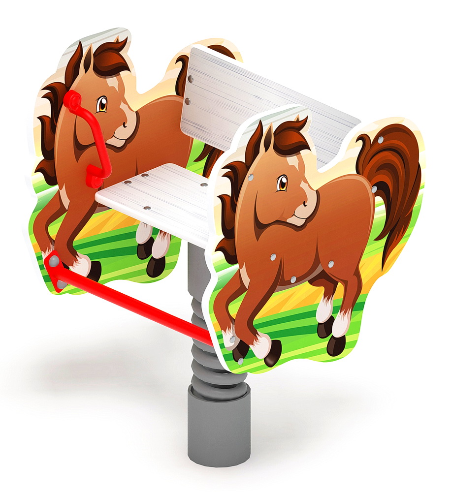 ЛОШАДКА качалка на пружине ИО 22.01.06-01