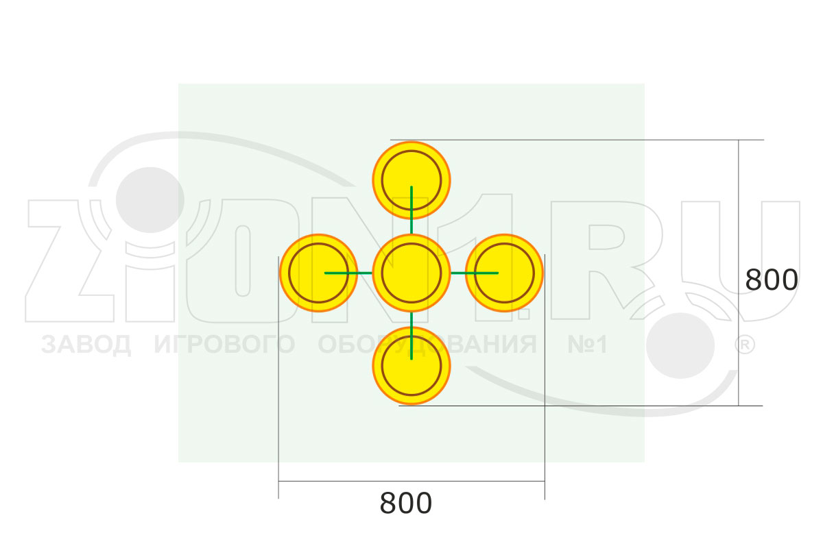 Цветочница парковая ZION ЦВ-1 (СП019)