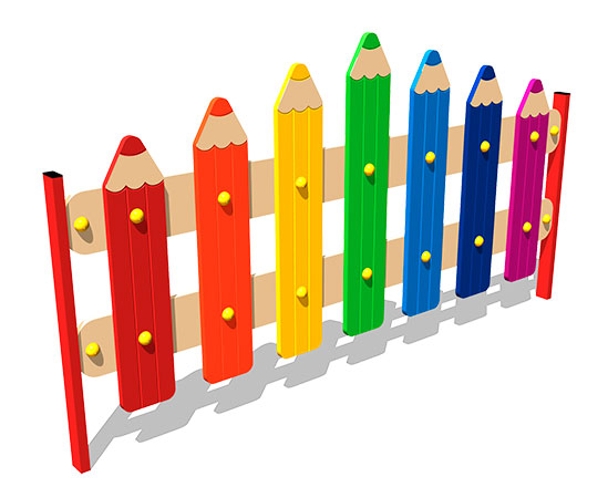 Ограждение детской площадки ZION Карандаши (ОГД022)