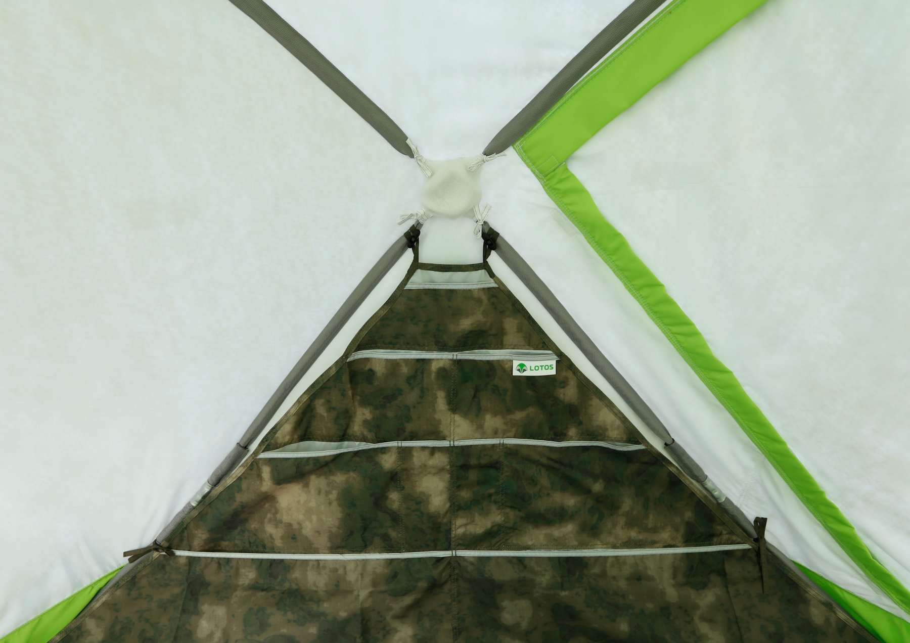Зимняя палатка ЛОТОС Куб 4 Классик Термо (лонг) (утепленный тент; стеклокомпозитный каркас)