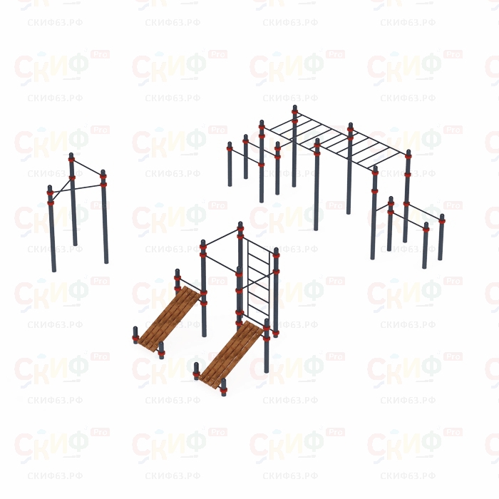 Уличный атлетический комплекс ВОРКАУТ 37 (108)