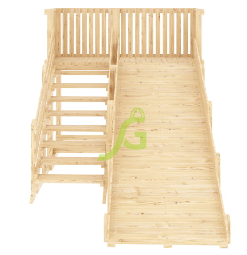 Зимняя горка IgraGrad Snow Fox, скат 4 м, без окраски