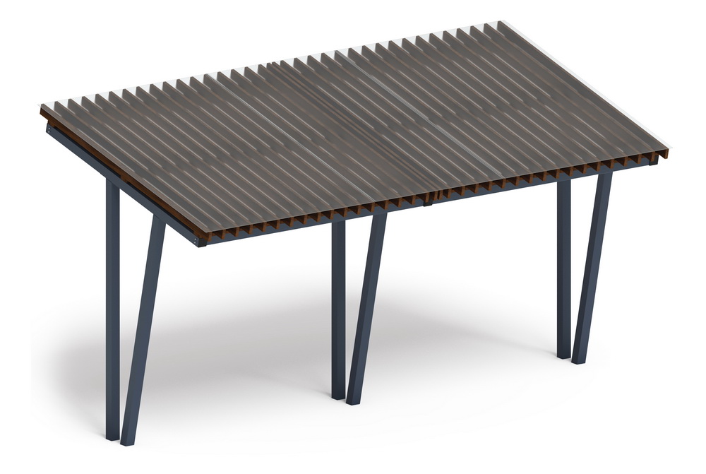 Пергола Тент (наклонная) МФ 77.03.02 /с поликарбонатом/