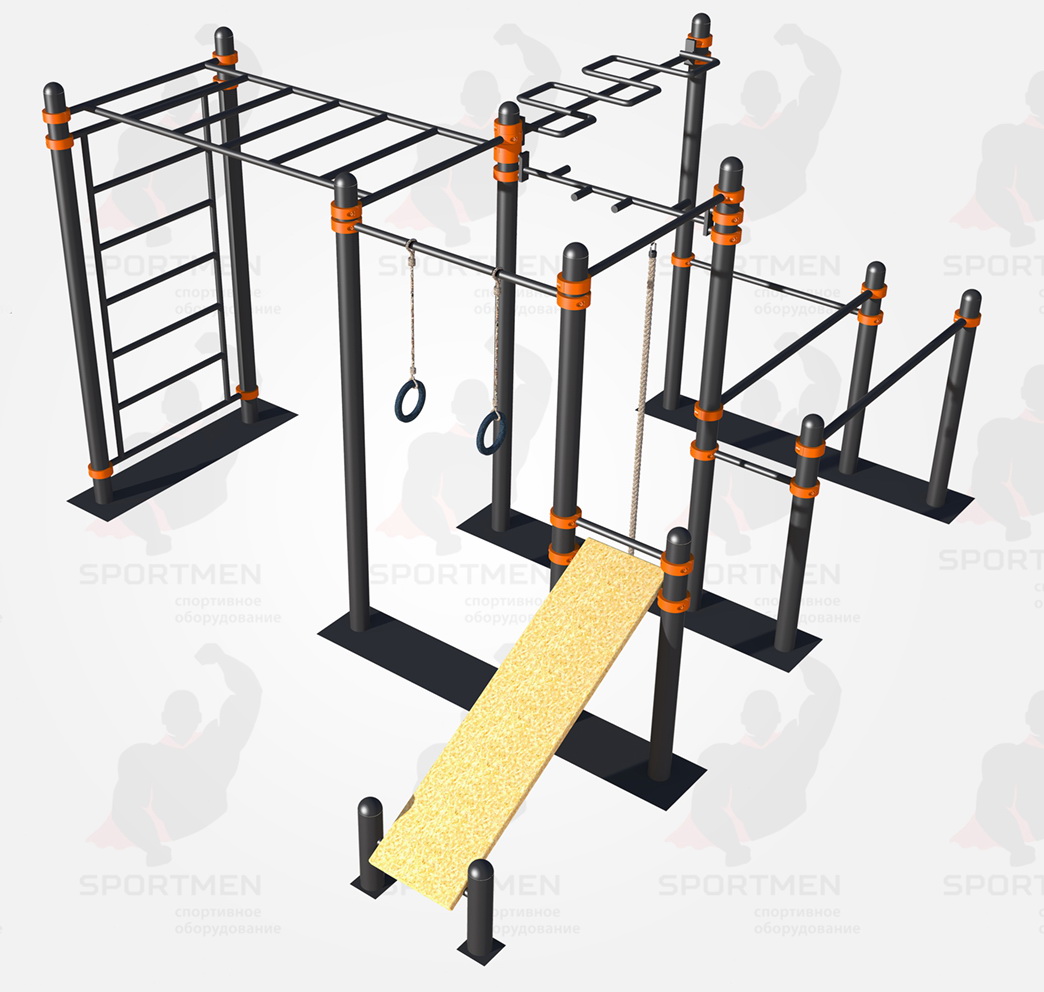 Мобильный спортивный комплекс СВС-111, 89 мм, серый, серый