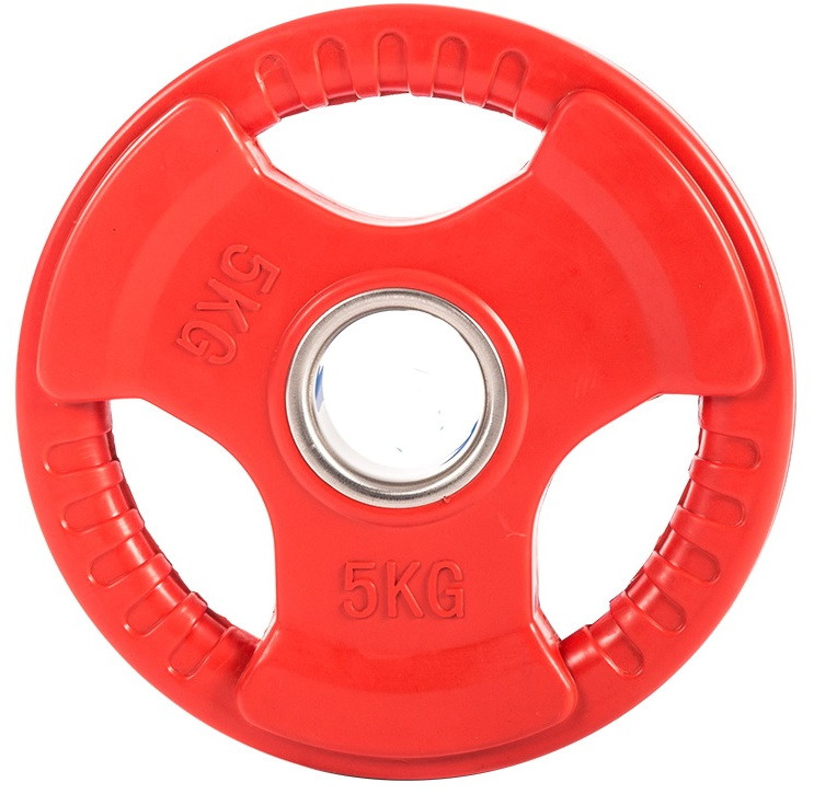 Диск для штанги цветной обрезиненный D-51, 5 кг
