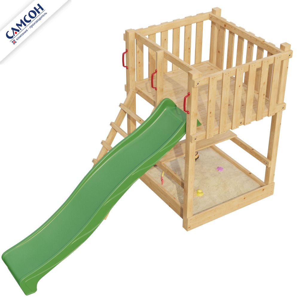 Детская деревянная игровая площадка ЭЛЕМЕНТ 1 Самсон