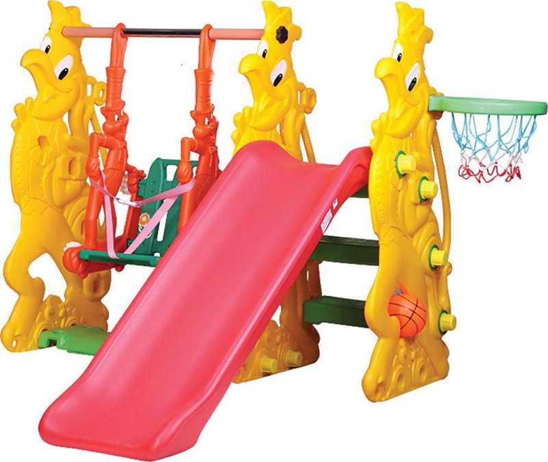 Горка "Петушок"+ баскетбольное кольцо + качели SL-15