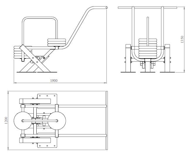 Тренажёр для приседаний YTX5