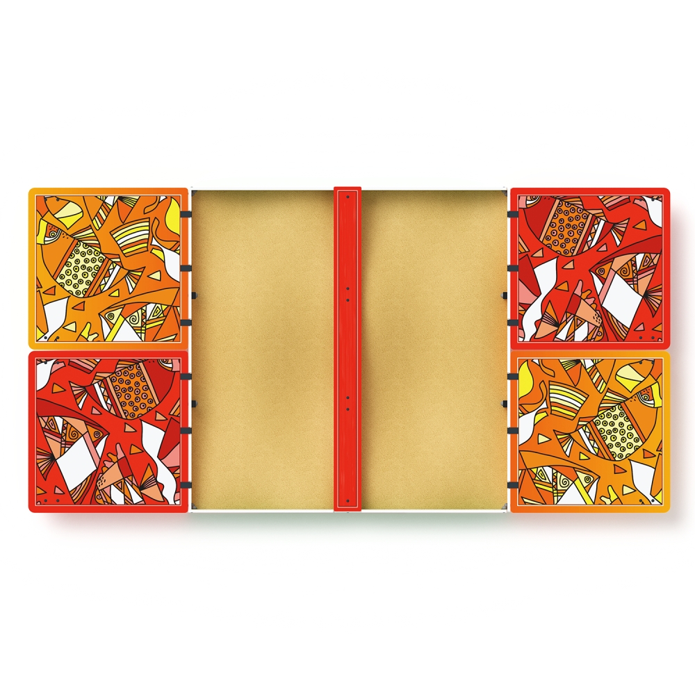 БОЛЬШАЯ песочница с крышкой (Рыбы) ИО 5.01.14-01