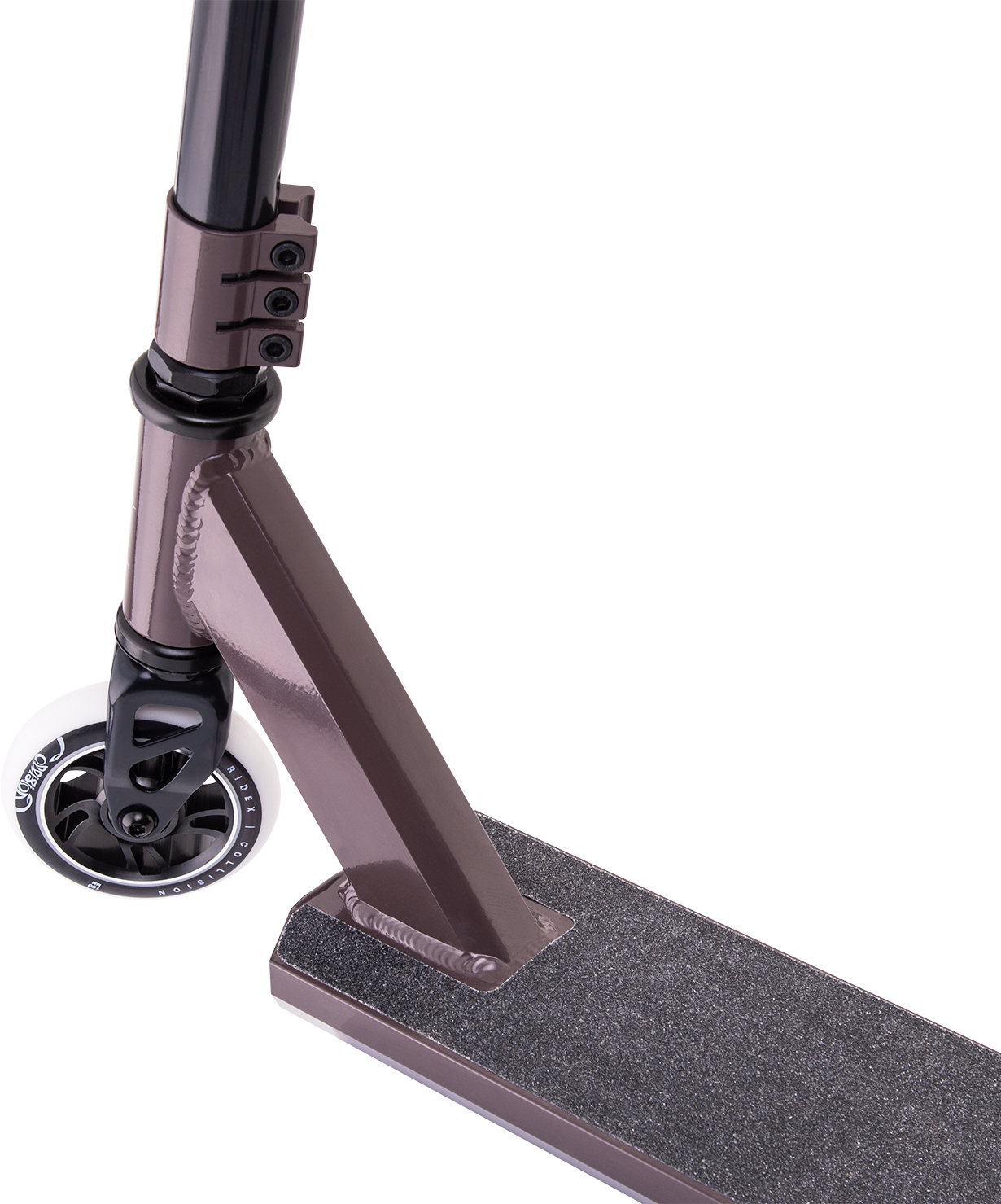 Самокат трюковый Collision brown 100 мм