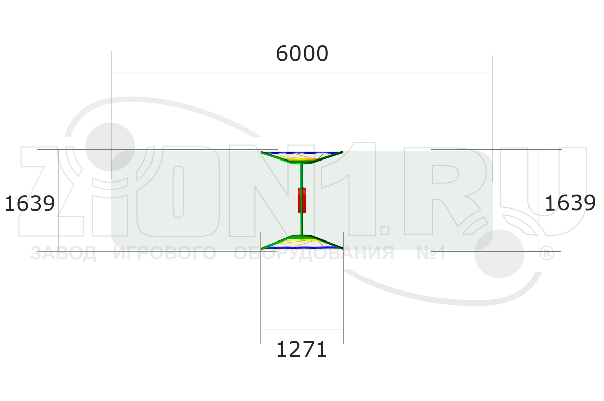 Качели детские ZION Прибой (К006)