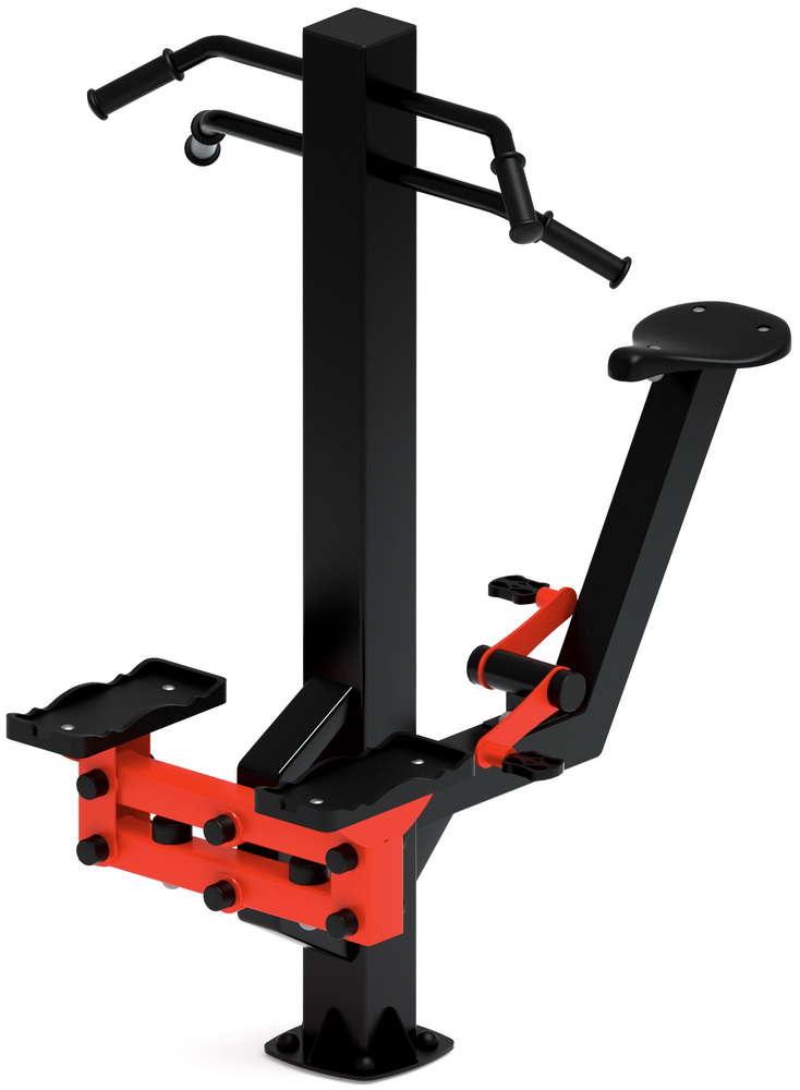 Тренажер уличный СТЕП+ВЕЛО (красный) СТ 018-11