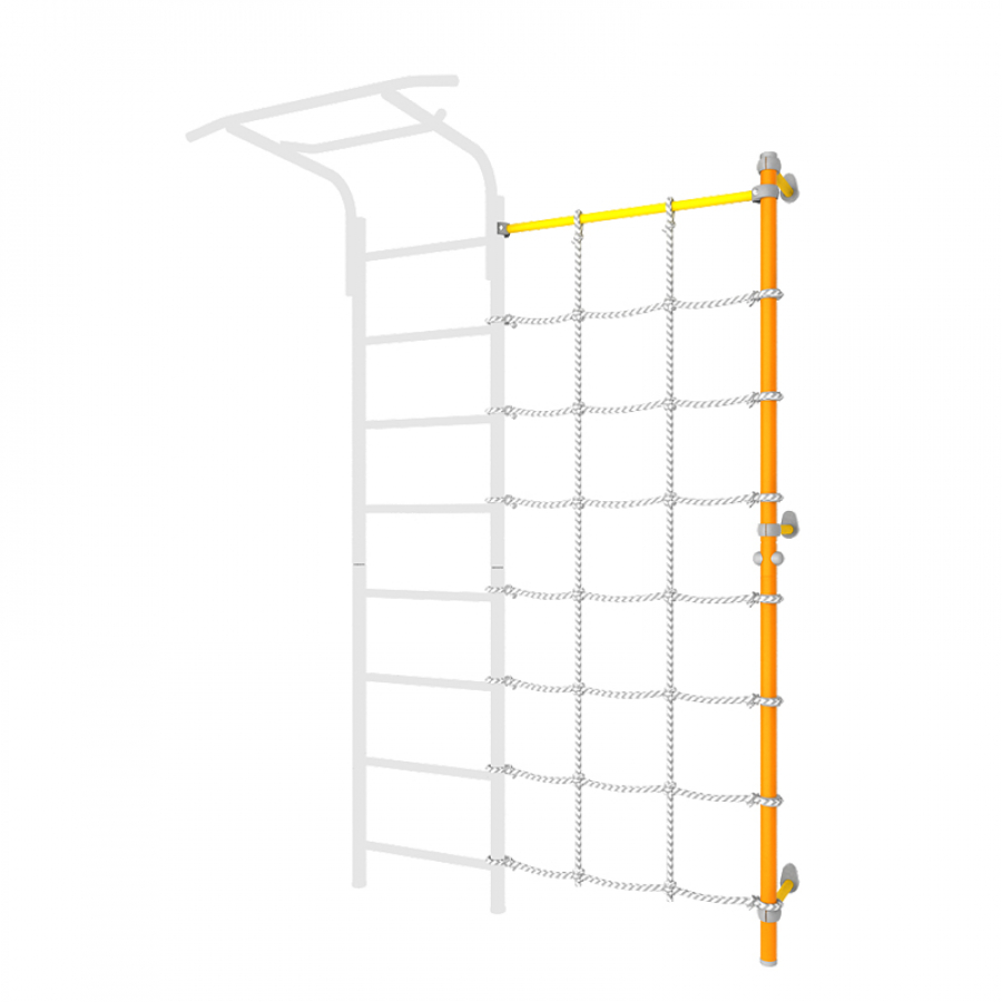 Комплект с канатным лазом пристенный ROMANA ДСКМ 1С-8.18-45 (оранжевый)