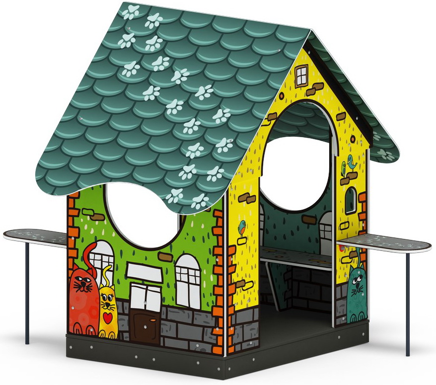 ДОМИК МИНИ тип 2 (Город) для детской площадки МФ 10.01.11-02