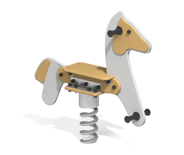 Качалка на пружине для детской площадки Конь  КБ-39.3