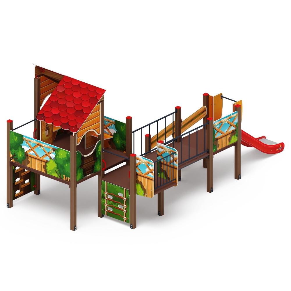 ТЕРЕМОК детский игровой комплекс ДИК 1.07.01-01 (H=900)