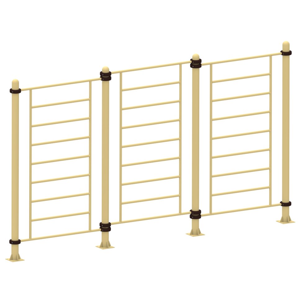 Трехсекционная прямая шведская стенка Air-Gym YSK47