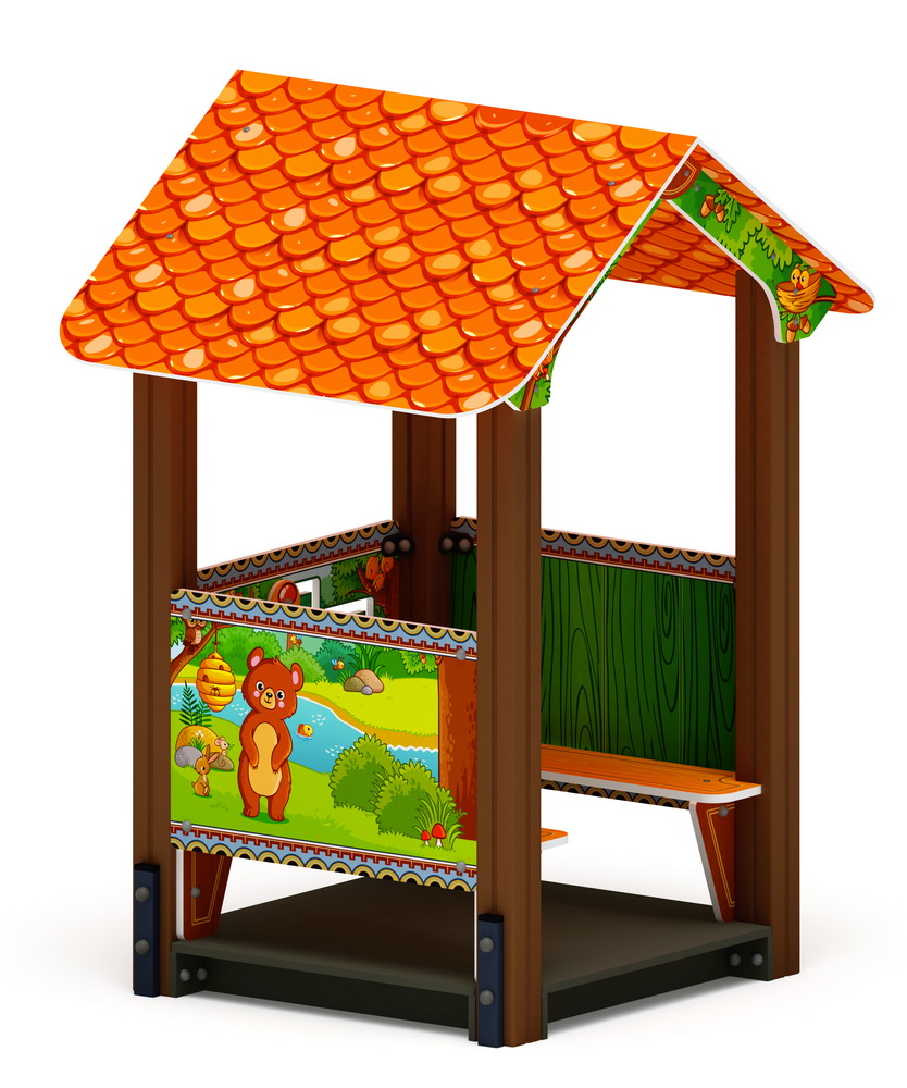 ДОМИК МАЛЫЙ 4 (Полянка) для детской площадки МФ 10.01.04-04